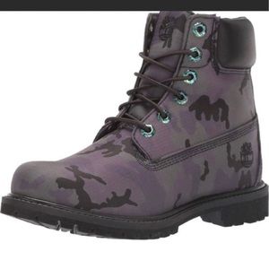 Purple Camouflage Timberland Boots